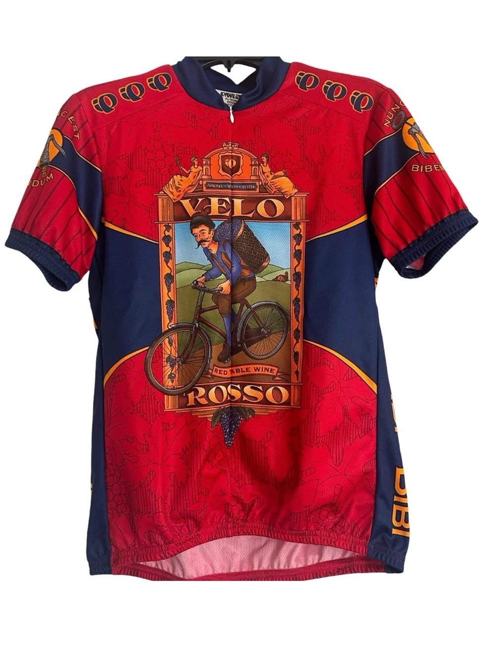Vintage 2002 Pearl Izumi Velo Rosso Cycling Jersey Women M Made USA Wine Bike
